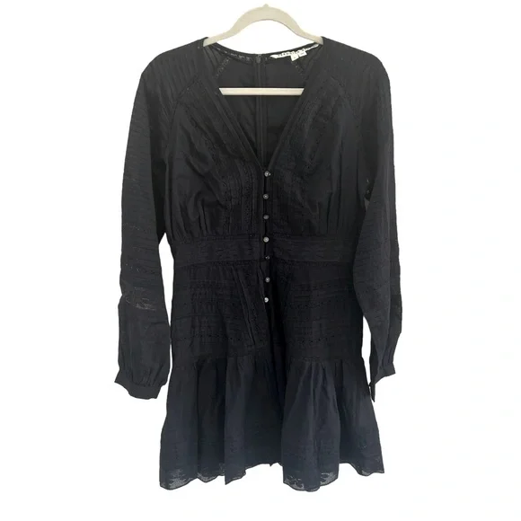 $498 Veronica Beard Addilyn Dress in Ink blue Size 6 Revolve Shopbop - Picture 6 of 11